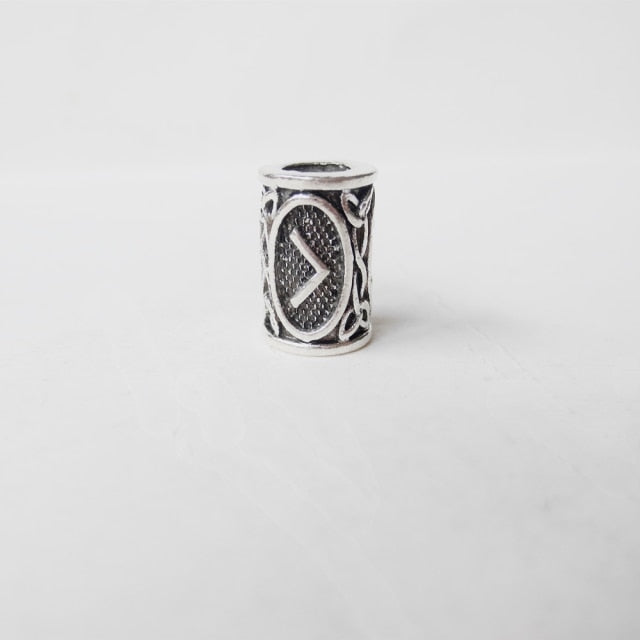 10pcs 24 Design Viking Runes Set Beard Beads Vintage Futhark Runes Hair Bead Beard Ring Asatru Viking Jewelry Norse Dreadlocks