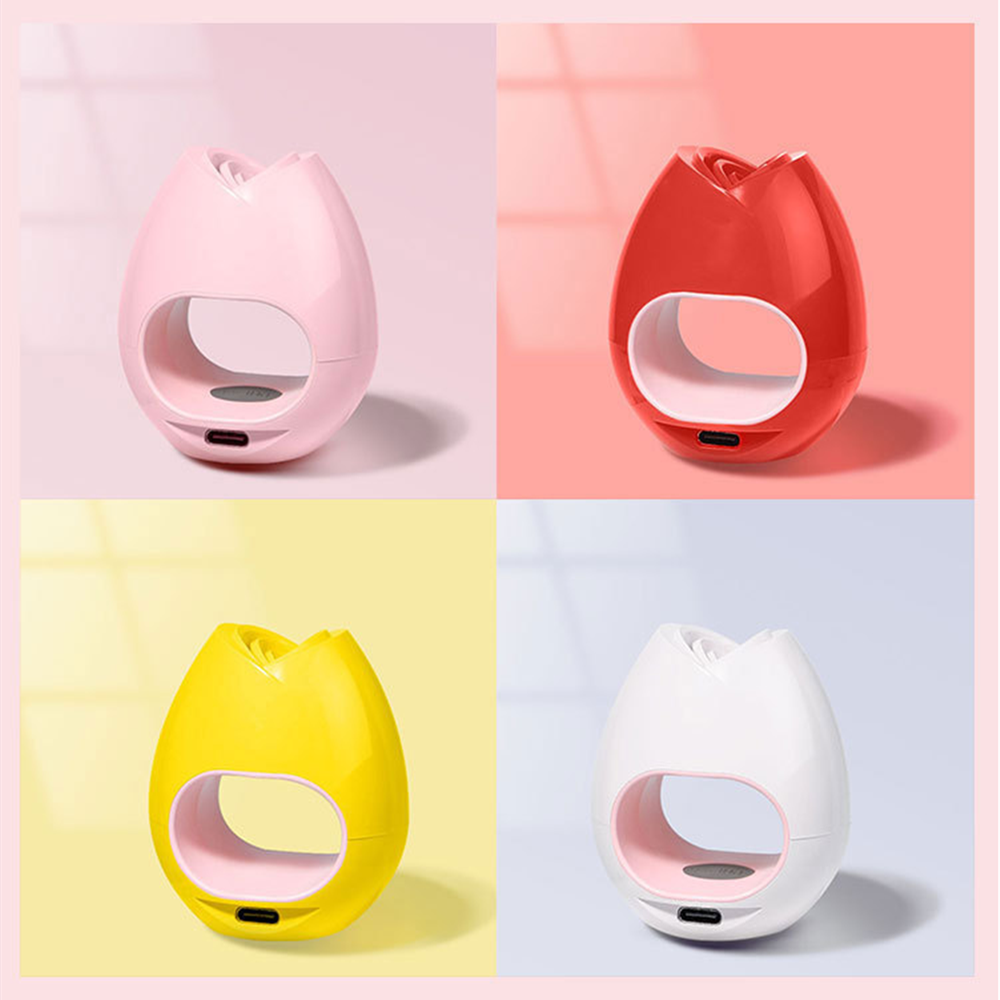 16W Mini UV LED Nail Dryer Curing Lamp Rose Shape Travel Pocket Size 60S Timer USB Portable Sun Light Button For Gel Polish