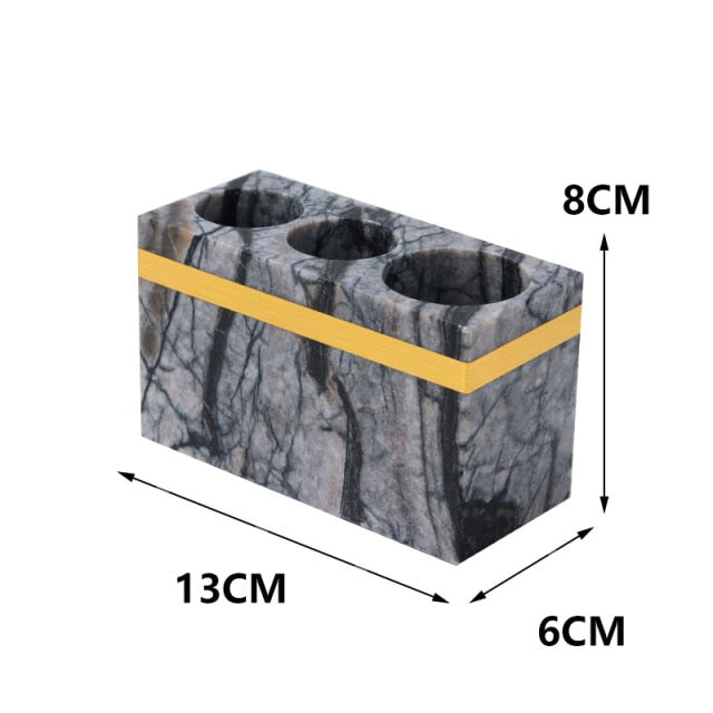 Nordic Bathroom Kit Marble Liquid Soap Dispenser Toothbrush Holder Mouth Cup Cotton Swab Box Soap Dish Tissue Box Washing Tools