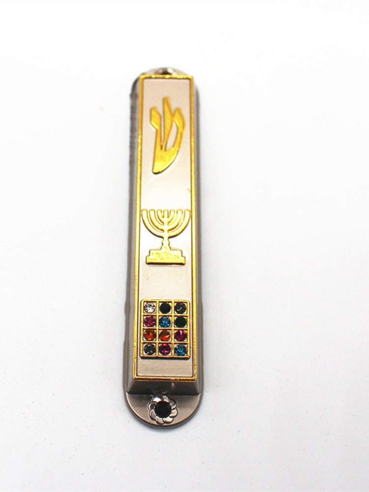 5pcs Mezuzah Case Home Decoration Israel Judaica Door Decor Alloy Church Utensils Hanukkah Gift