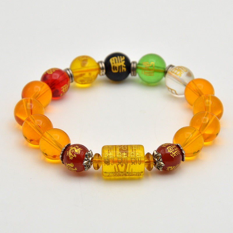 Fengshui Citrine Five directions The God of wealth Bracelet Wealth & Good Luck bead Gemstone Bracelet Good Quality Home Decor