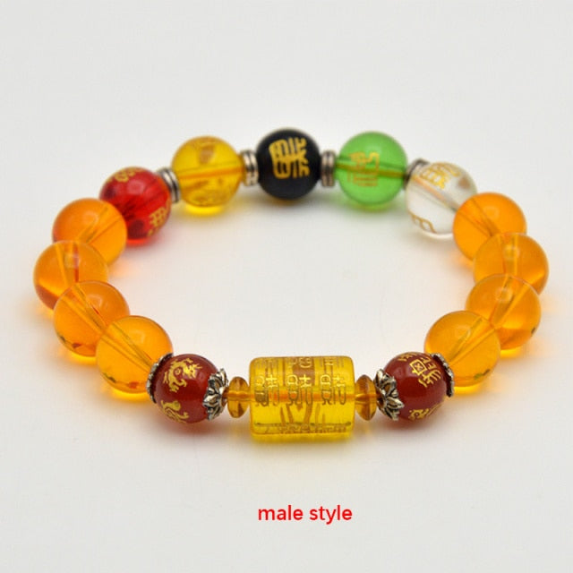 Fengshui Citrine Five directions The God of wealth Bracelet Wealth & Good Luck bead Gemstone Bracelet Good Quality Home Decor