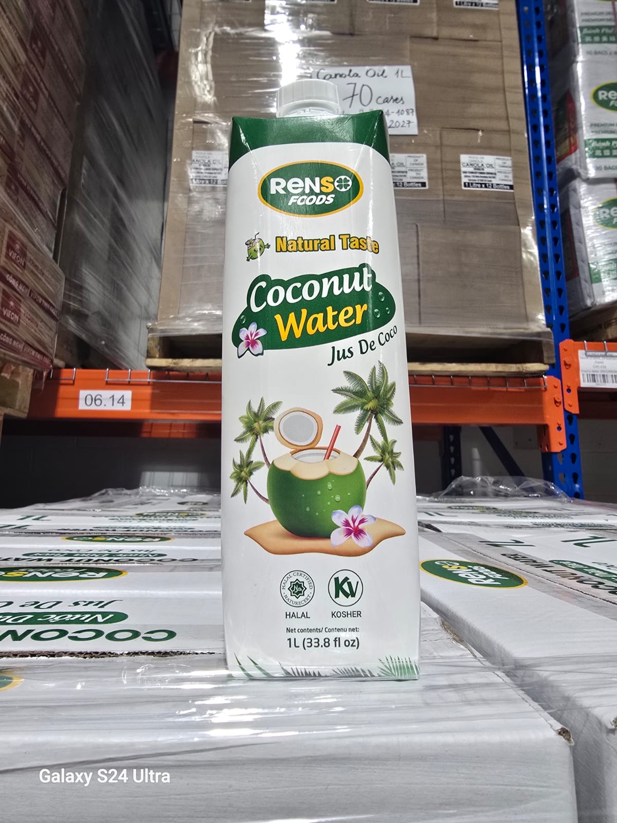 001. RENSO Coconut Water (1L, 12 Bottles/case)