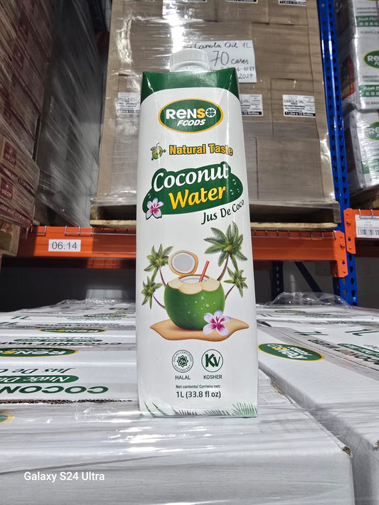 001. RENSO Coconut Water (1L, 12 Bottles/case)