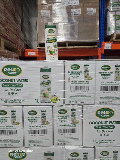 001. RENSO Coconut Water (1L, 12 Bottles/case)