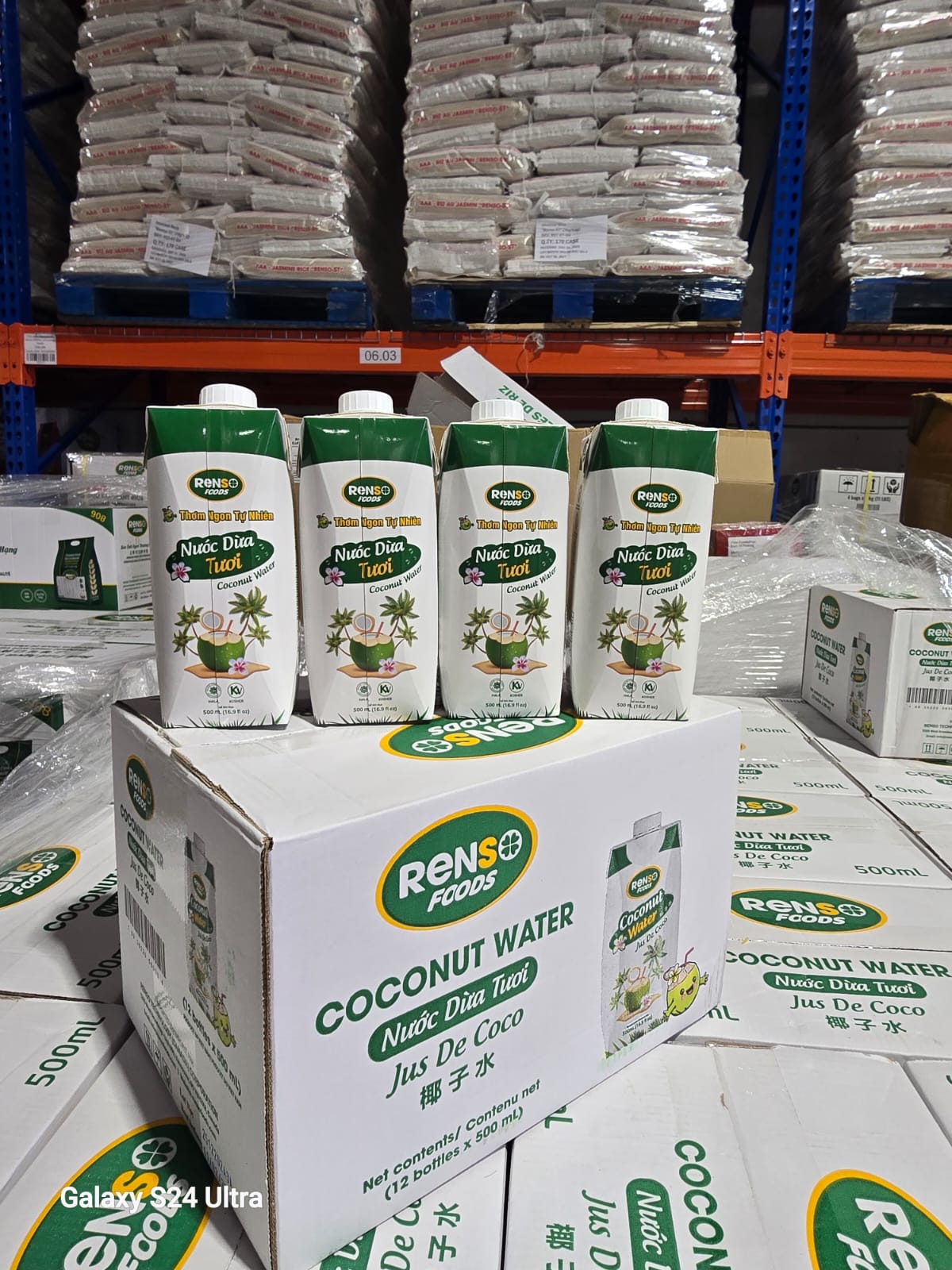 002. RENSO Coconut Water (500ml, 12 Bottles/case)
