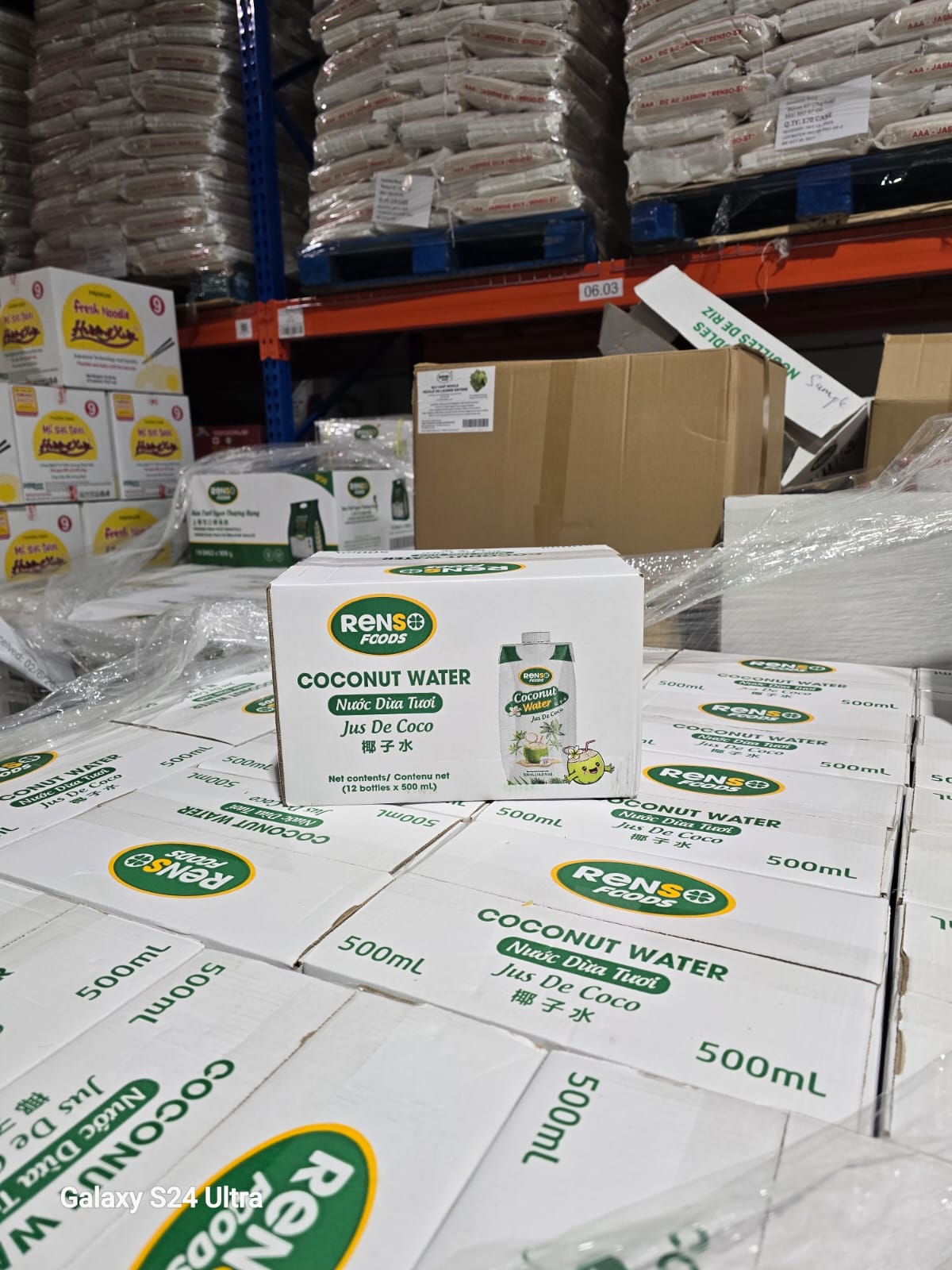 002. RENSO Coconut Water (500ml, 12 Bottles/case)