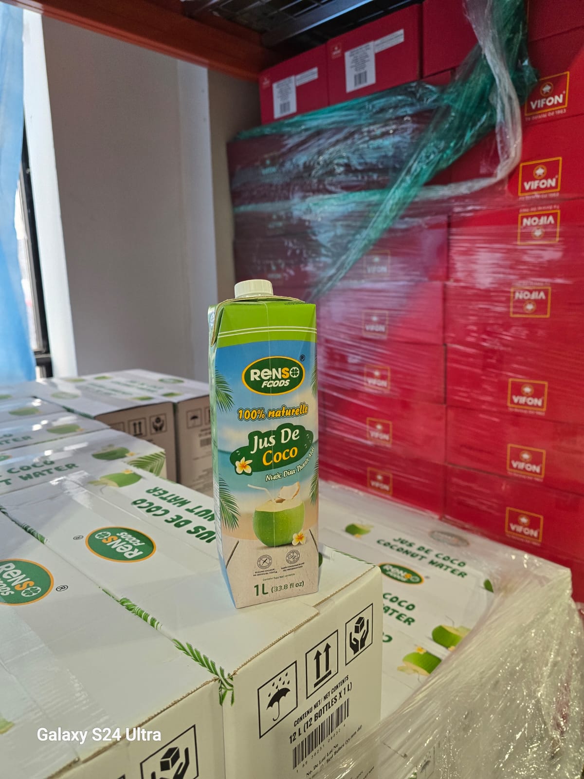 004. RENSO Coconut Water 100% Natural (1L, 12 Bottles/case)