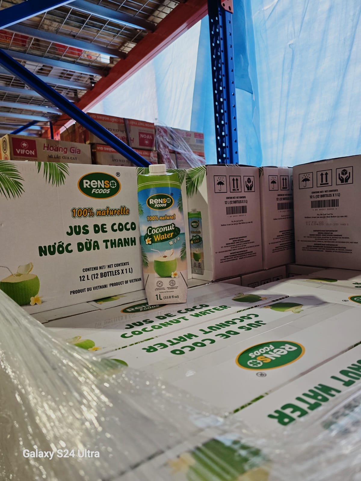 004. RENSO Coconut Water 100% Natural (1L, 12 Bottles/case)