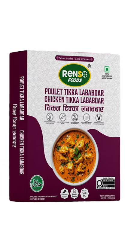 070. RENSO Chicken Tikka Lababdar Sauce (375g, 24 boxes/case)