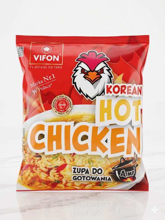 088. VIFON Korean Hot Chicken (105g, 20 bags/case)