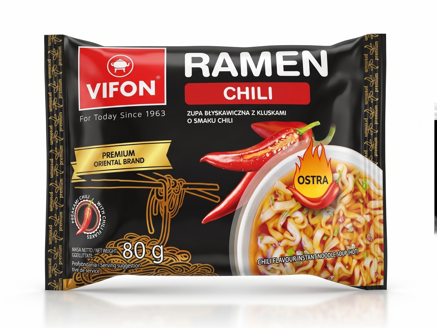 092. VIFON Ramen Piment 80g (Caisse de 20)