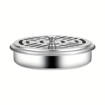 1PC Incense Holder, Mosquito Coil Tray Holder For Household With Lid, Outdoor Mosquito Coil Box, For Living Room And Bedroom