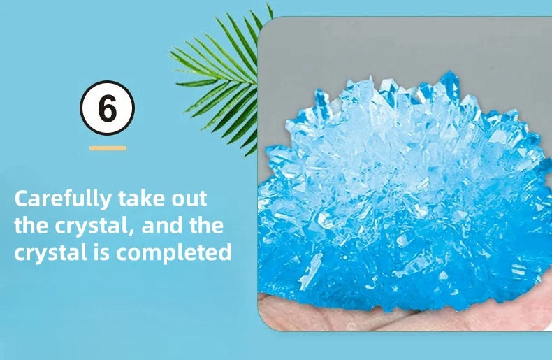 Crystal growing model, science kit, a variety of colors of crystal selection, educational STEM toys, gifts for boys and girls