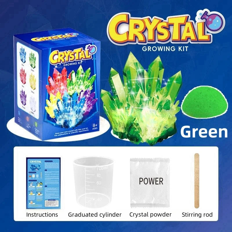 Crystal growing model, science kit, a variety of colors of crystal selection, educational STEM toys, gifts for boys and girls