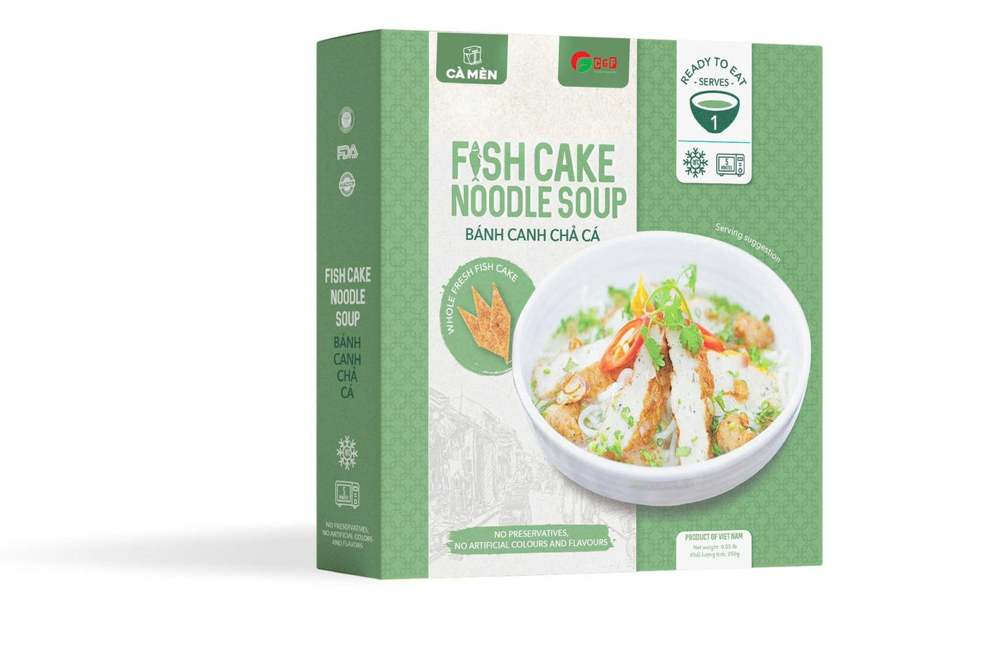 Cà Mèn: Ready-to-Eat Fish Cake Noodle Soup (Bánh Canh Chả Cá)