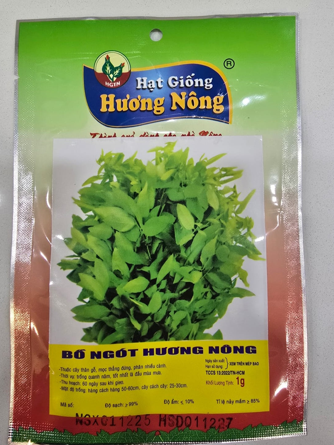 Graines de katuk - Moringa doux (Bồ Ngót Hương Nông)