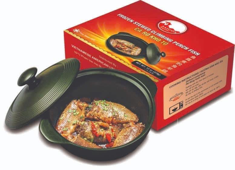 Saigon Gourmet: Frozen Stewed Climbing Perch Fish (Cá Rô Kho Tộ)