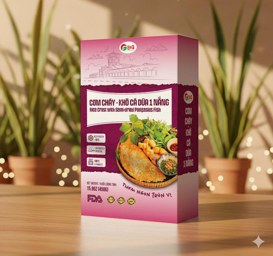 CGF: Rice Crust with Semi-dried Pangasius Fish (Cơm Cháy - Khô Cá Dứa 1 Nắng)