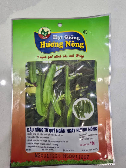 Graines de pois ailés à jours courts quatre saisons (Đậu Rồng Tứ Quý Ngắn Ngày Hương Nông)