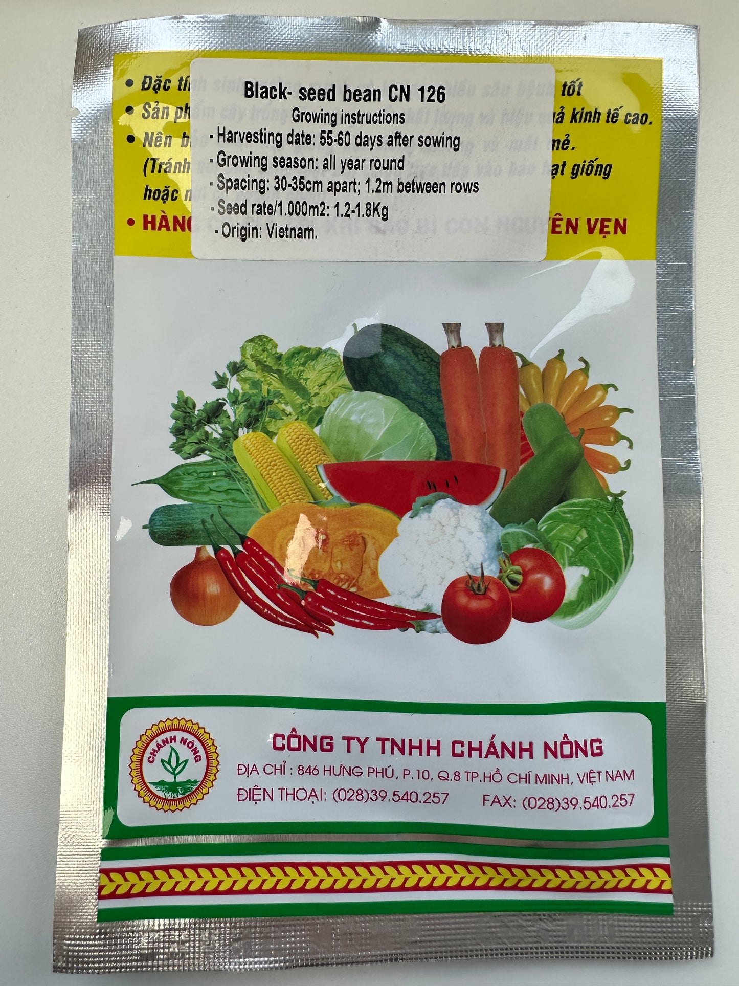 Chánh Nông – Black-seeded French Beans (Đậu Côve Hạt Đen CN 126)