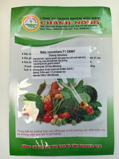Chánh Nông - Premium Baby Cucumber F1 (Dưa Leo Baby Lai CN 887)
