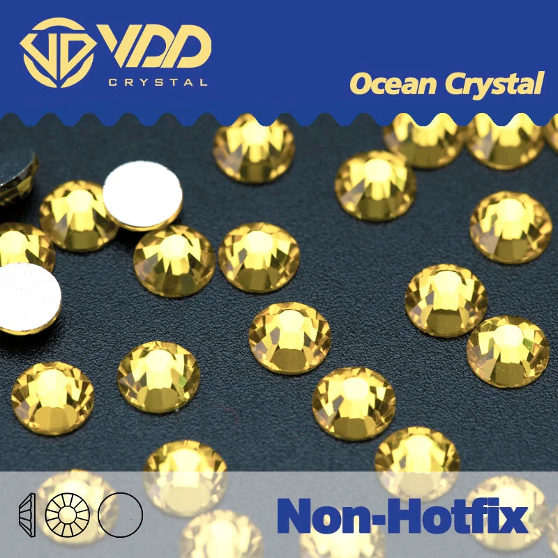 VDD Non Hot Fix Flatback Rhinestones And Decorations Crystal Nail Art Accessories Nail Sticker DMC Glitter Stone Diamond DIY