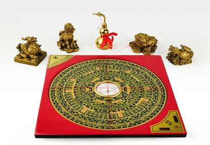 Asia Geomantic FENG SHUI master tool-HOME OFFICE efficacious JIN MU SHUI HUO TU Town house money drawing 8 Diagrams LUO PAN ZHEN