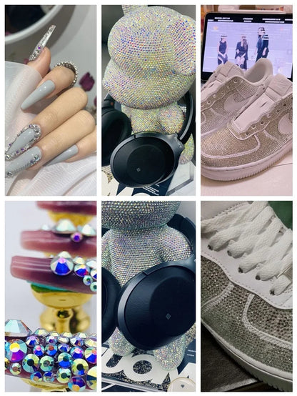 VDD Non Hot Fix Flatback Rhinestones And Decorations Crystal Nail Art Accessories Nail Sticker DMC Glitter Stone Diamond DIY