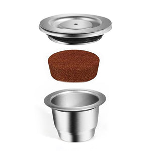 ICafilas Stainless Steel Refillable Reusable For Nespresso Coffee Capsule Cafeteira Filter for Essenza Mini &amp; Citi