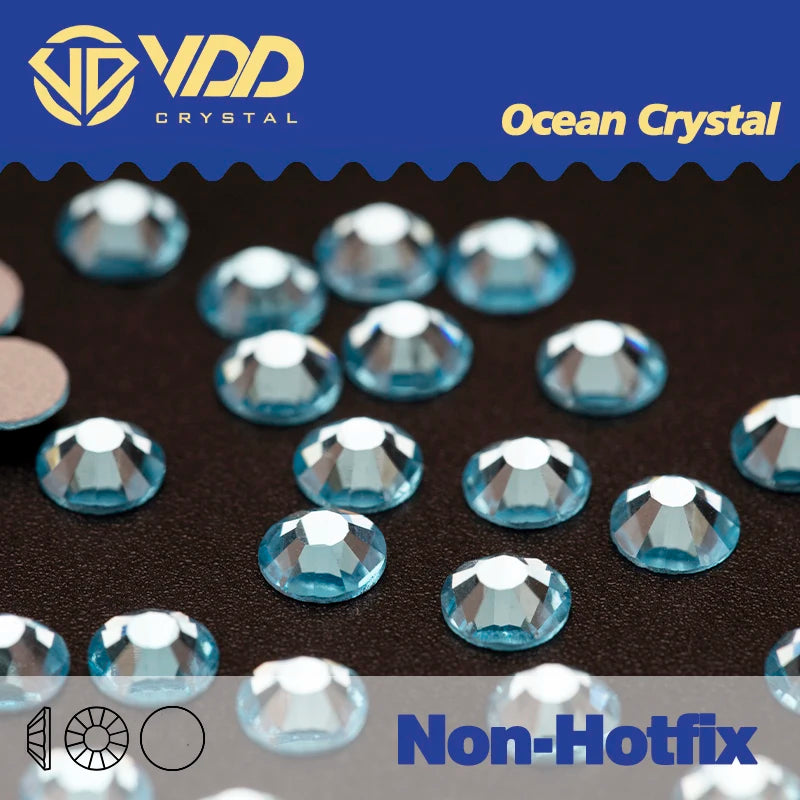 VDD Non Hot Fix Flatback Rhinestones And Decorations Crystal Nail Art Accessories Nail Sticker DMC Glitter Stone Diamond DIY