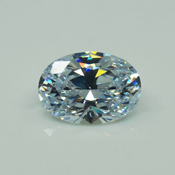 30 CT Huge White Sapphire AAA Zircon 15 * 20MM Oval Cut Loose Gemstones Gems Wholesale