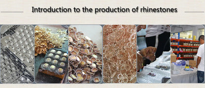 30PCS-100PCS Gold Flower Claw Rhinestones Glitter Crystals Trim Stones Beads Garment Crafts Sew On Rhinestones for Clothes Gems