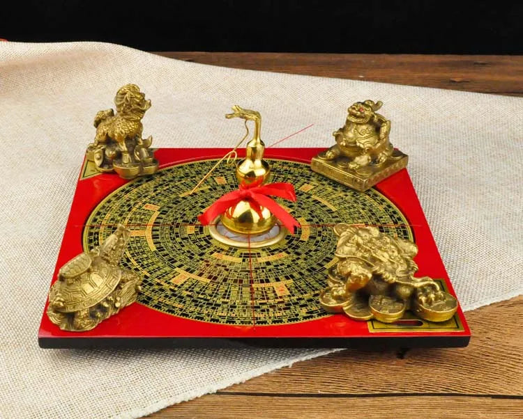 Asia Geomantic FENG SHUI master tool-HOME OFFICE efficacious JIN MU SHUI HUO TU Town house money drawing 8 Diagrams LUO PAN ZHEN