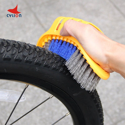 CYLION Bike Cleaning Motorcycle Chain Cleaner Bicycle Tool Kits Tire Brushes Road MTB Cleaning Gloves Chain Tool Cleaners Sets