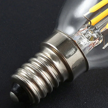 10PCS LED Bulb C35 E14 E12 E27 220V 110V Dimmable 2W 4W 6W Design Energy Saving Candle Warm White Filament Light 360 Degree Lamp