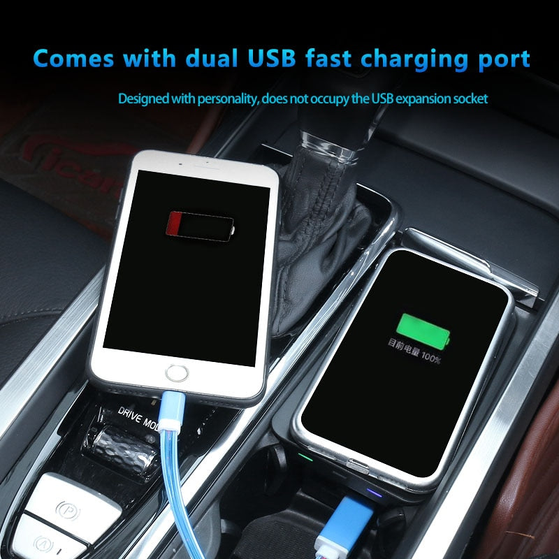 For volvo xc60 s90 v90 new 2020 s60 v60 Qi Car Wireless Charger Induction Fast Charging 2015 2016 2017 2018 2019 2023 xc90