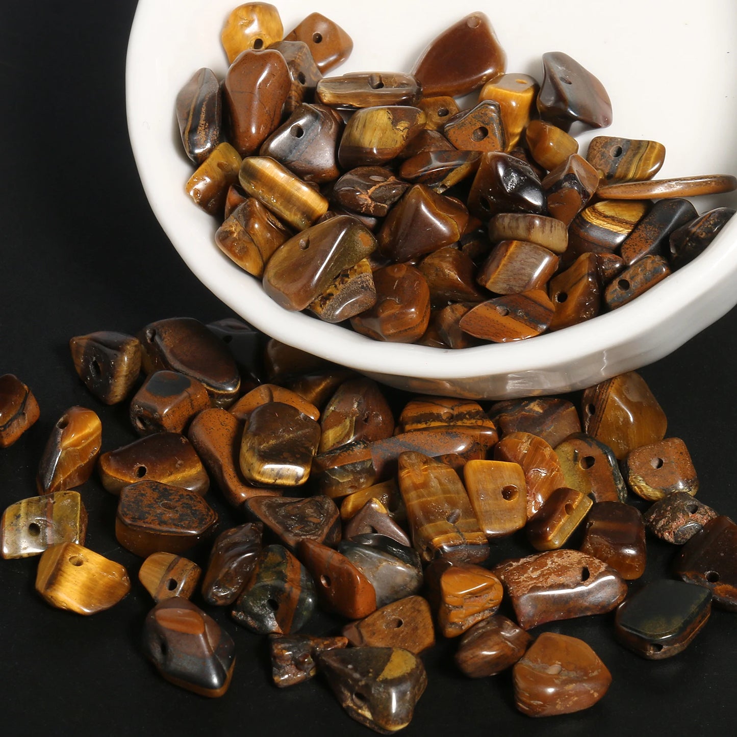 Irregular Amethysts Garnet Tiger Eye Crystal Natural Stone Chips Gravel Beads For Jewelry Making DIY Bracelet Necklace 16inch