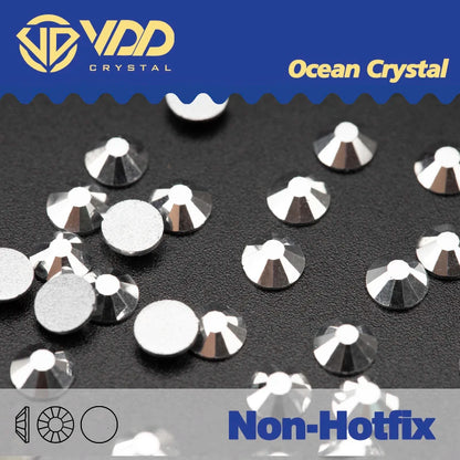 VDD Non Hot Fix Flatback Rhinestones And Decorations Crystal Nail Art Accessories Nail Sticker DMC Glitter Stone Diamond DIY