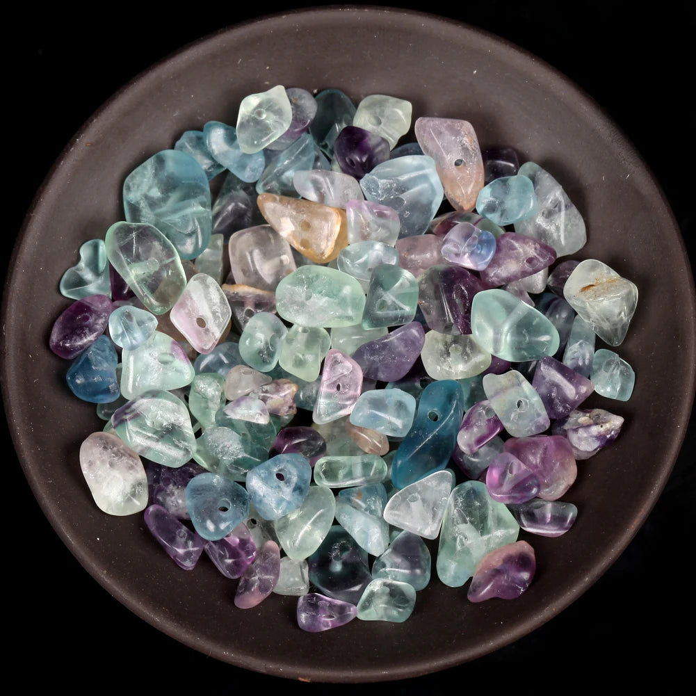 Natural Chips Gravel Stone Irregular Green Fluorite Amethysts Garnet Beads For Jewelry Making DIY Bracelet Necklace Accessories