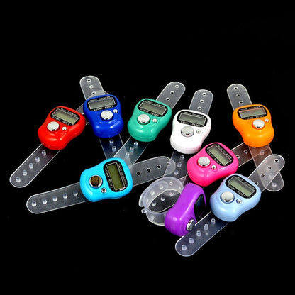 10Pcs Mini Digital LCD Electronic Ring Hand Finger Golf Tally Counter Scorekeeper Scoring Tool Counter Golf Score Stroke Counter