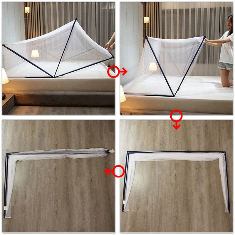 Foldable Bottomless Mosquito Net Portable Anti-mosquito net window  Tent Folding bed Bed canopy on the bed mosquito net baby bed