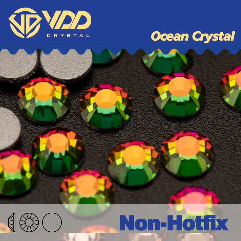 VDD Non Hot Fix Flatback Rhinestones And Decorations Crystal Nail Art Accessories Nail Sticker DMC Glitter Stone Diamond DIY