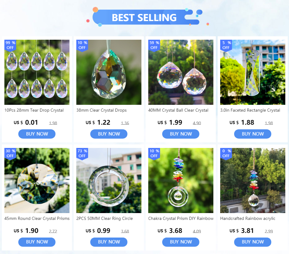 10PCS 28mm Tear Drop Crystals Prism Sun Catcher Clear Glass Chandelier Crystal Parts DIY Hanging Pendant Jewelry Spacer Faceted