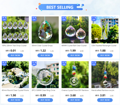 10PCS 28mm Tear Drop Crystals Prism Sun Catcher Clear Glass Chandelier Crystal Parts DIY Hanging Pendant Jewelry Spacer Faceted