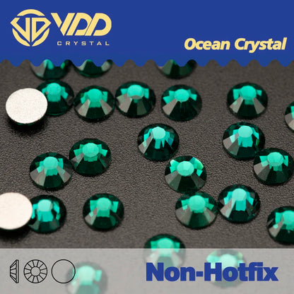 VDD Non Hot Fix Flatback Rhinestones And Decorations Crystal Nail Art Accessories Nail Sticker DMC Glitter Stone Diamond DIY