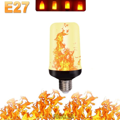 LED Flame Light Bulb 4 Modes E14 E27 Party LED Flame Effect Light Simulation Fire Lights Bulb KTV Festival Garden Decor lighting