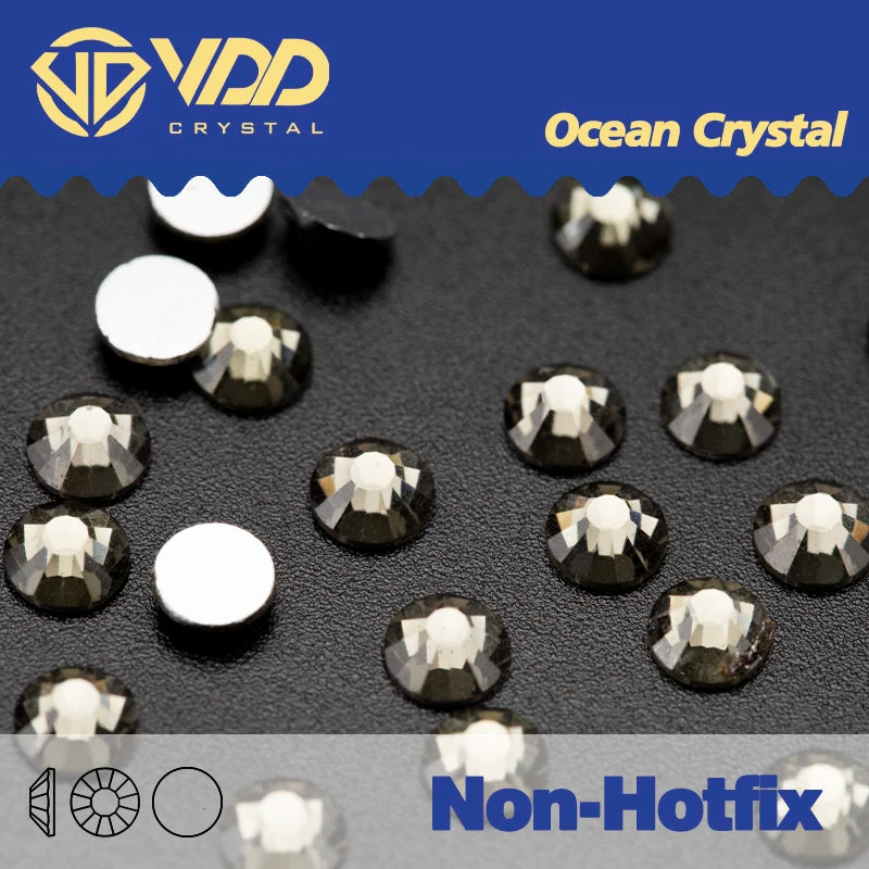 VDD Non Hot Fix Flatback Rhinestones And Decorations Crystal Nail Art Accessories Nail Sticker DMC Glitter Stone Diamond DIY