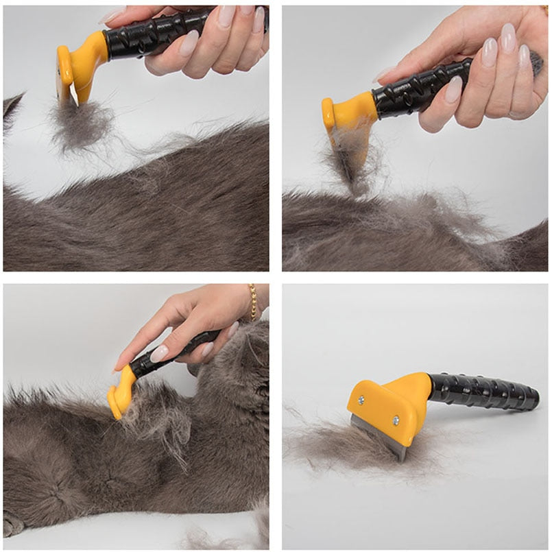 Pet Dog Deshedding Removal Hair Comb For Cat Grooming Brush Tool Hair Clipper Stainless Dog Cat Combs Supplies
