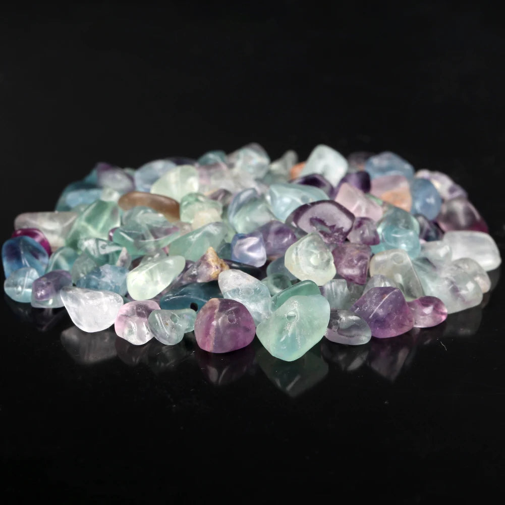 Natural Chips Gravel Stone Irregular Green Fluorite Amethysts Garnet Beads For Jewelry Making DIY Bracelet Necklace Accessories